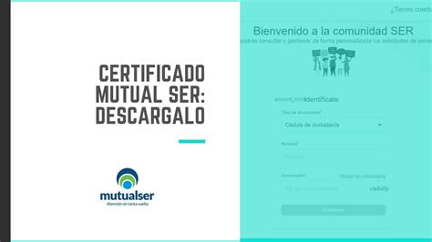 Mutual SER EPS: Descargar Certificado de Afiliación 2024